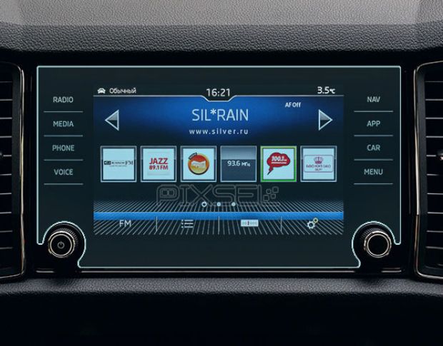 Захисне скло Pixsel на монітор SKODA KODIAQ - 11.2“ 2017 - 2024 (гібридне глянець)