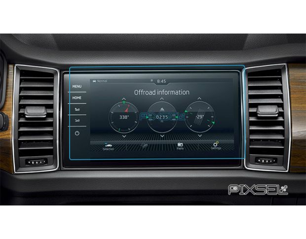 Защитное стекло Pixsel на монитор SKODA KODIAQ - 11.3“ 2017 - 2024 (гибридное глянец)