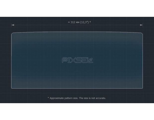 Защитное стекло Pixsel на монитор SKODA OCTAVIA - 13.4“ 2020 - 2023 (гибридное глянец)