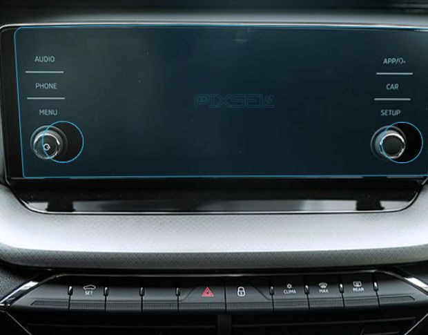 Захисне скло Pixsel на монітор SKODA OCTAVIA - 13“ 2020 - 2023 (гібридне глянець)