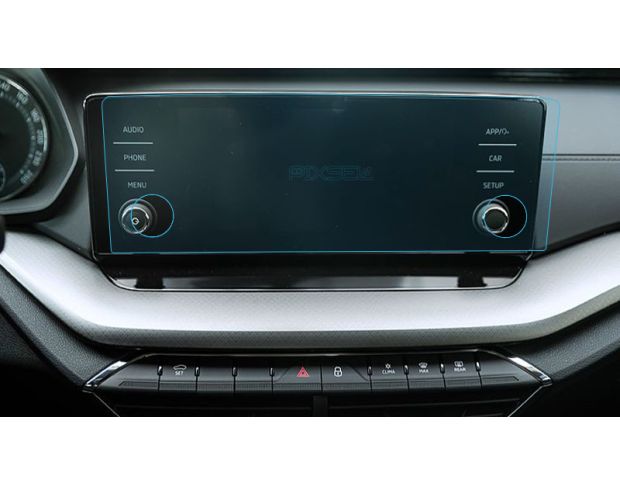 Захисне скло Pixsel на монітор SKODA OCTAVIA - 13“ 2020 - 2023 (гібридне глянець)