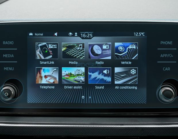 Защитное стекло Pixsel на монитор SKODA SCALA - 12.5“ 2019 - 2023 (гибридное глянец)