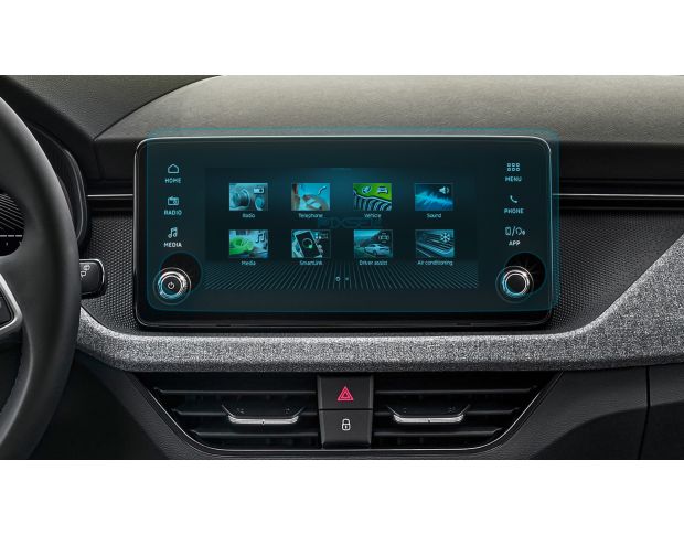 Защитное стекло Pixsel на монитор SKODA SCALA - 12.5“ 2024 - (гибридное глянец)