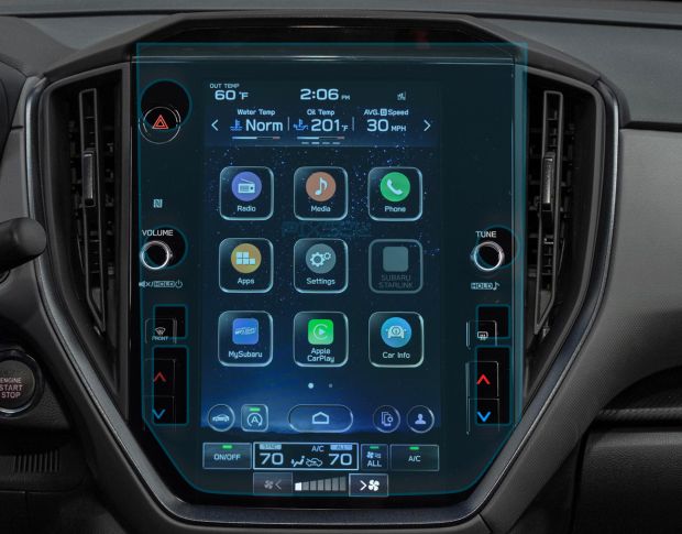 Захисне скло Pixsel на монітор SUBARU CROSSTREK - 14.4“ 2023 - (гібридне глянець)