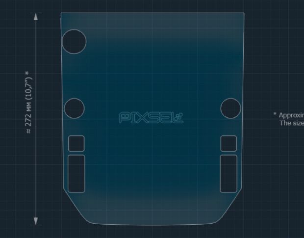 Захисне скло Pixsel на монітор SUBARU WRX - 14.4“ 2022 - (гібридне глянець)