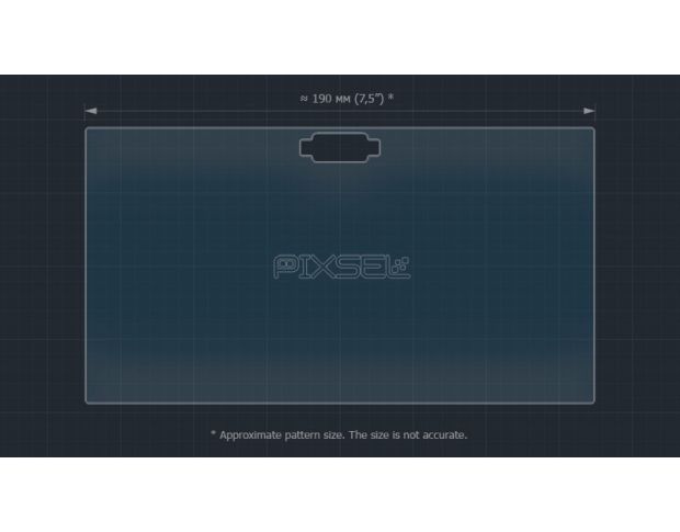 Захисне скло Pixsel на монітор SUZUKI VITARA - 8.5“ 2015 - 2024 (гібридне глянець)