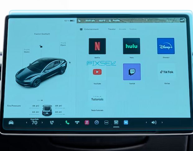 Захисне скло Pixsel на монітор TESLA MODEL 3 - 16“ 2023 - (гібридне мат)