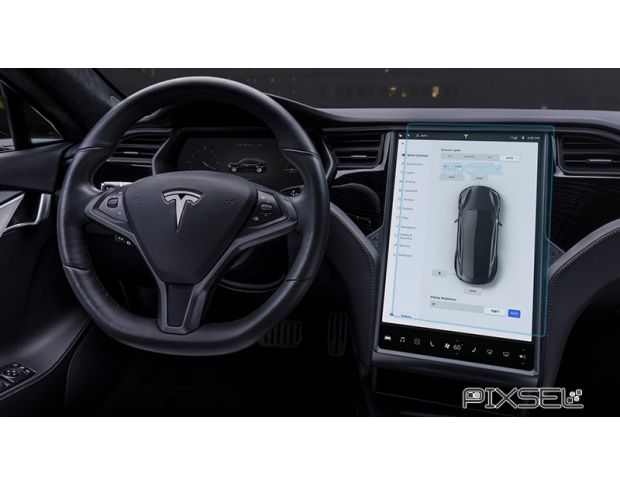 Захисне скло Pixsel на монітор TESLA MODEL X - 16.8“ 2015 - (гібридне глянець)