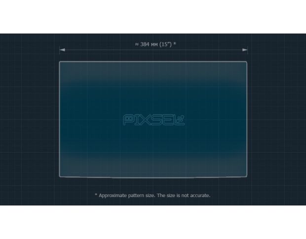 Защитное стекло Pixsel на монитор TESLA MODEL X PLAID - 17.8“ 2023 - (гибридное мат)