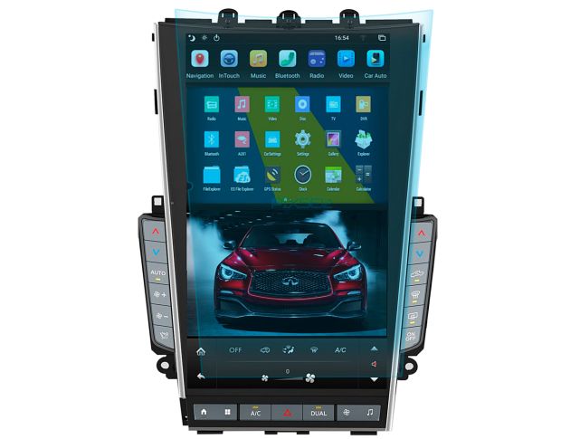 Защитное стекло Pixsel на монитор TESLA STYLE INFINITI Q50 2013 - 2021 - 14.6“ (гибридное мат)