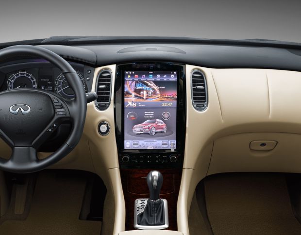 Захисне скло Pixsel на монітор TESLA STYLE INFINITI QX50 2014 - 2017 - 12.6“ (гібридне мат)