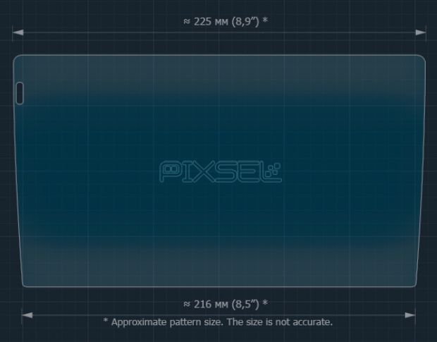 Защитное стекло Pixsel на монитор TEYES CC3 2K - 9“ (гибридное глянец)