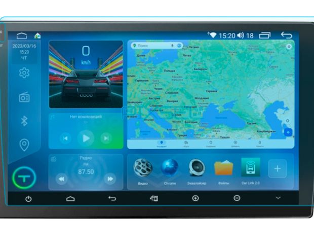 Захисне скло Pixsel на монітор TORSSEN 2K - 10“ (гібридне глянець)