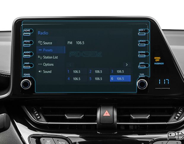 Захисне скло Pixsel на монітор TOYOTA C-HR - 10.3“ 2019 - 2023 (гібридне глянець)