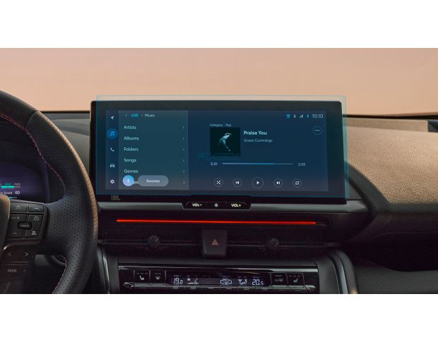 Захисне скло Pixsel на монітор TOYOTA C-HR - 14“ 2024 - (гібридне мат)
