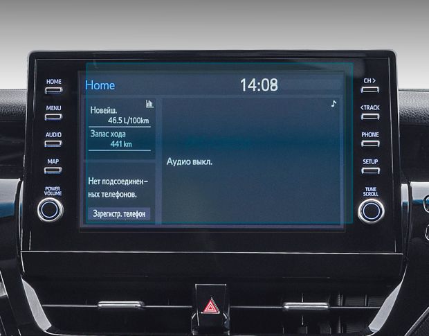 Защитное стекло Pixsel на монитор TOYOTA CAMRY - 9.1“ 2020 - 2024 (гибридное мат)