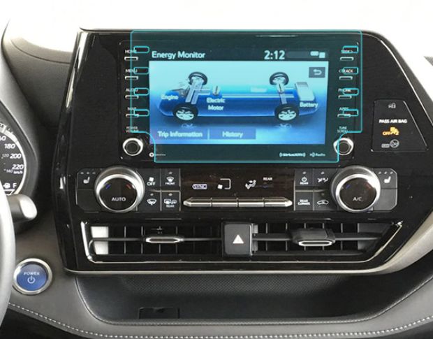 Захисне скло Pixsel на монітор TOYOTA HIGHLANDER - 10.3“ 2020 - 2022 (гібридне глянець)