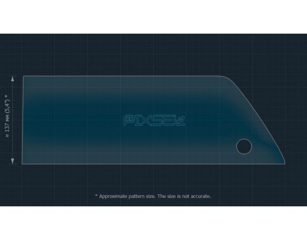 Захисне скло Pixsel на монітор TOYOTA HIGHLANDER - 17“ 2023 - (гібридне глянець)