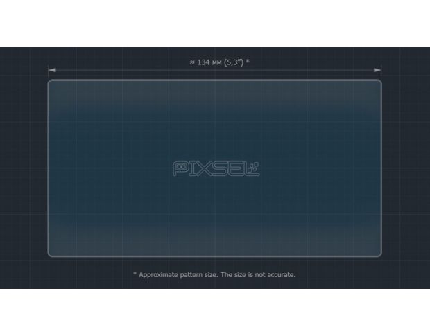 Захисне скло Pixsel на монітор TOYOTA HIGHLANDER - 6“ 2010 - 2013 (гібридне глянець)