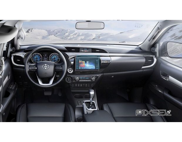 Захисне скло Pixsel на монітор TOYOTA HILUX - 10“ 2016 - 2019 (гібридне глянець)