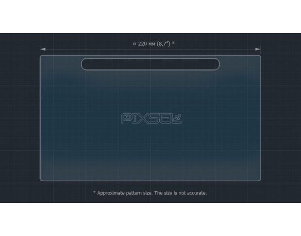 Захисне скло Pixsel на монітор TOYOTA HILUX - 10“ 2016 - 2019 (гібридне мат)