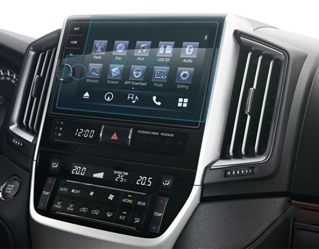 Защитное стекло Pixsel на монитор TOYOTA LAND CRUISER 200 - 10.1“ 2017 - 2019 (гибридное глянец)