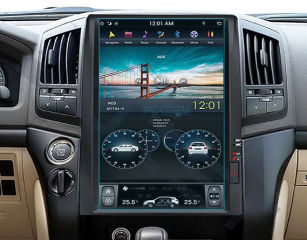 Защитное стекло Pixsel на монитор TOYOTA LAND CRUISER 200 - 15.4“ 2020 - (гибридное мат)