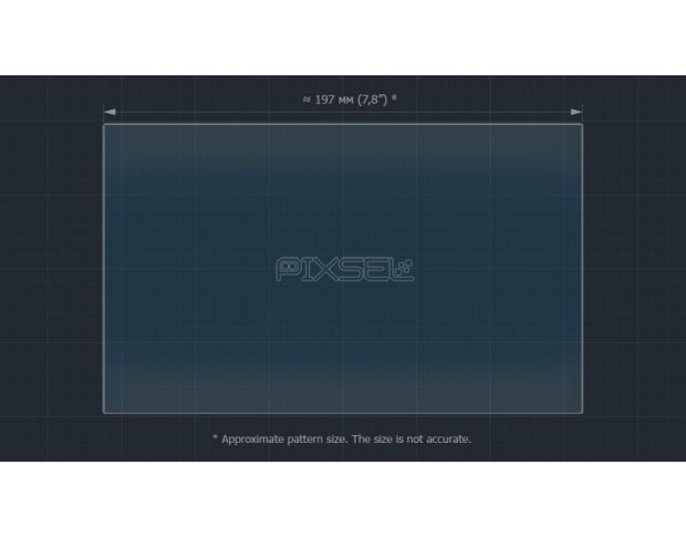 Защитное стекло Pixsel на монитор TOYOTA PRADO 9“ 2020 - 2023 (гибридное глянец)