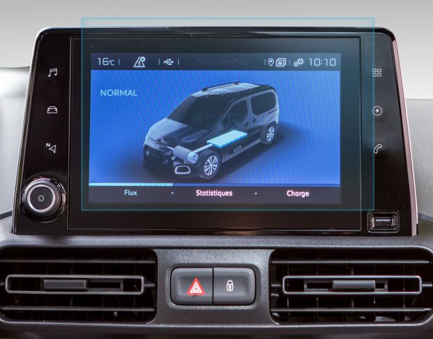 Защитное стекло Pixsel на монитор TOYOTA PROACE CITY / CITY VERSO - 9.4“ 2019 - 2023 (гибридное глянец)