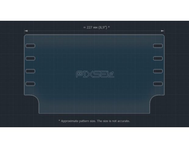 Захисне скло Pixsel на монітор TOYOTA RAV4 - 10.3“ 2019 - 2021 (гібридне мат)