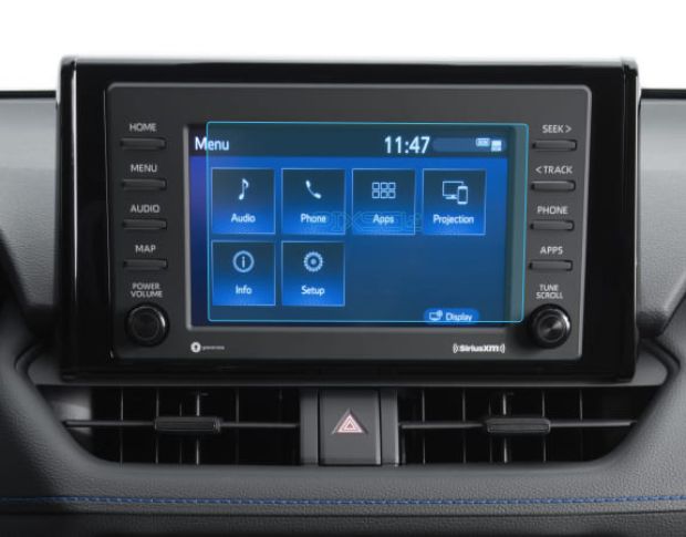 Захисне скло Pixsel на монітор TOYOTA RAV4 - 7“ 2019 - 2021 (гібридне мат)