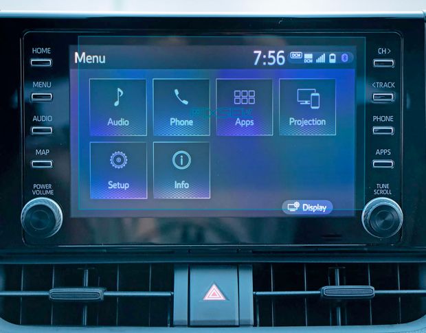 Захисне скло Pixsel на монітор TOYOTA RAV4 - 8“ 2021 - 2022 (гібридне глянець)