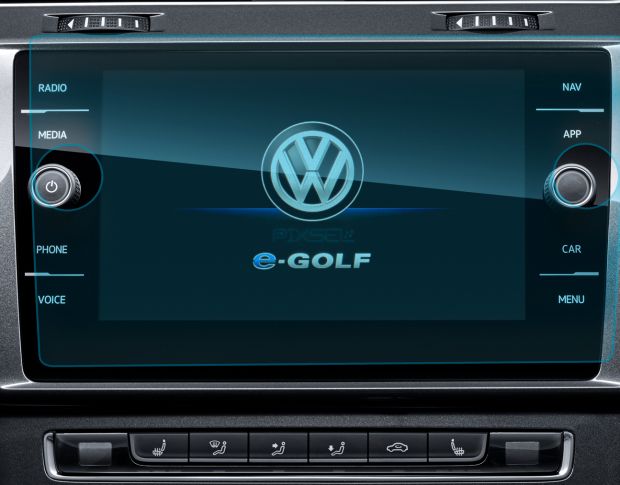 Защитное стекло Pixsel на монитор VOLKSWAGEN E-GOLF - 10.9“ 2017 - 2020 (гибридное мат)