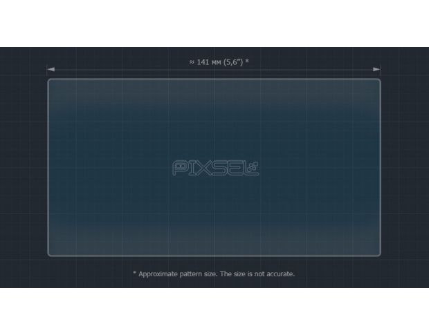Защитное стекло Pixsel на монитор VOLKSWAGEN E-GOLF 8“ 2014 - 2016 (гибридное мат)