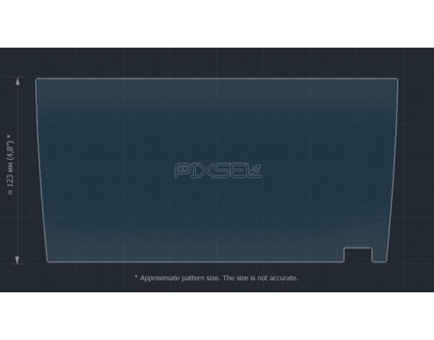 Захисне скло Pixsel на монітор VOLKSWAGEN E-THARU - 10.7“ 2020 - (гібридне глянець)