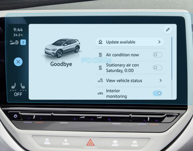 Захисне скло Pixsel на монітор VOLKSWAGEN ID.4 - 13.3“ 2020 - (гібридне глянець)