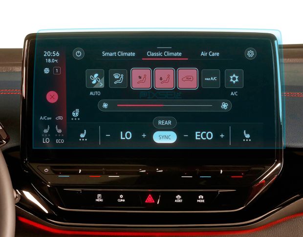 Защитное стекло Pixsel на монитор VOLKSWAGEN ID.5 - 13.3“ 2022 - (гибридное мат)