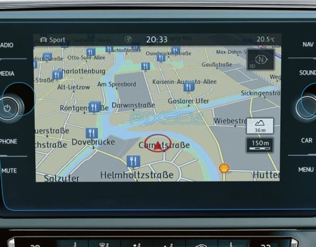 Захисне скло Pixsel на монітор VOLKSWAGEN MULTIVAN - 10.9“ 2020 - (гібридне глянець)