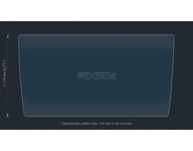 Захисне скло Pixsel на монітор VOLKSWAGEN T-ROC - 11.4“ 2023 - (гібридне мат)