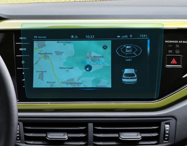 Захисне скло Pixsel на монітор VOLKSWAGEN TAIGO - 11.4“ 2022 - (гібридне глянець)