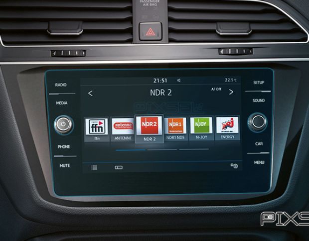 Защитное стекло Pixsel на монитор VOLKSWAGEN TIGUAN - 10.9“ 2017 - 2018 (гибридное мат)