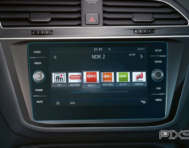 Защитное стекло Pixsel на монитор VOLKSWAGEN TIGUAN - 10.9“ 2019 - 2021 (гибридное глянец)