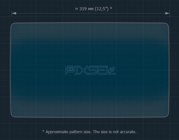 Защитное стекло Pixsel на монитор WELTMEISTER EX5-Z - 14.6“ 2020 - (гибридное мат)