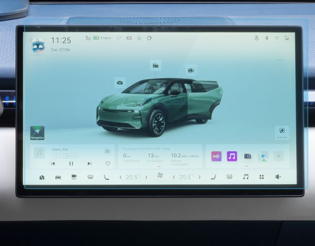 Защитное стекло Pixsel на монитор ZEEKR X - 15.4“ 2023 - (гибридное мат)