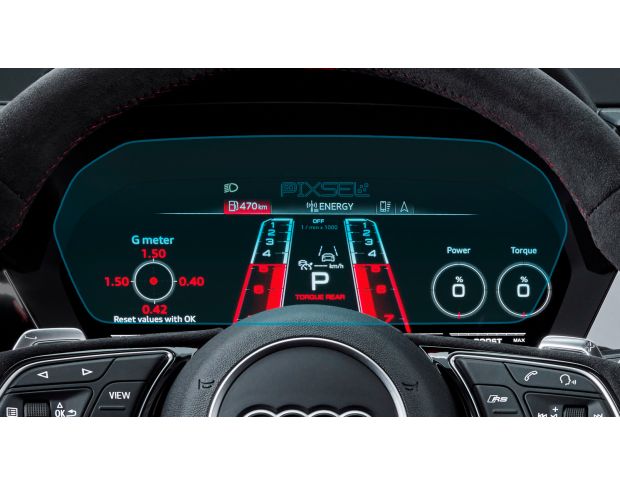Захисне скло Pixsel на панель приладів AUDI A3 / S3 / RS3 - 11.9“ 2020 - (гібридне мат)