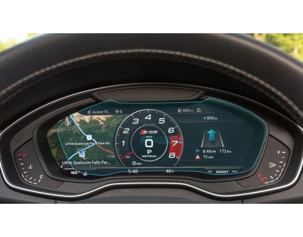 Защитное стекло Pixsel на приборную панель AUDI A4 / S4 / RS4 - 12“ 2015 - 2018 (гибридное мат)