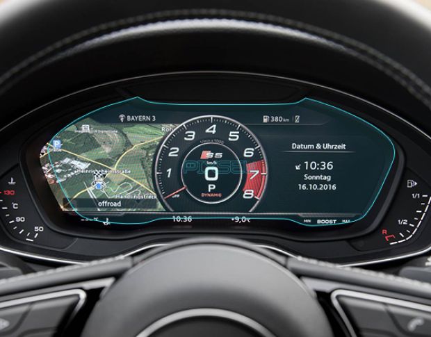 Захисне скло Pixsel на панель приладів AUDI A5 / S5 / RS5 - 12“ 2017 - 2020 (гібридне глянець)
