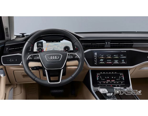 Захисне скло Pixsel на панель приладів AUDI A6 / S6 / RS6 - 12“ 2019 - 2025 (гібридне глянець)
