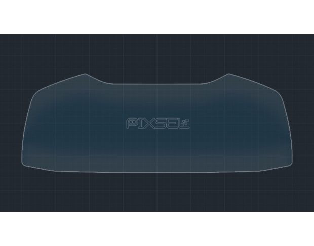 Захисне скло Pixsel на панель приладів AUDI A6 / S6 / RS6 - 12“ 2019 - 2025 (гібридне мат)