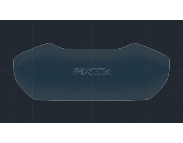 Защитное стекло Pixsel на приборную панель AUDI A8 / S8 - 11.9“ 2018 - 2023 (гибридное мат)